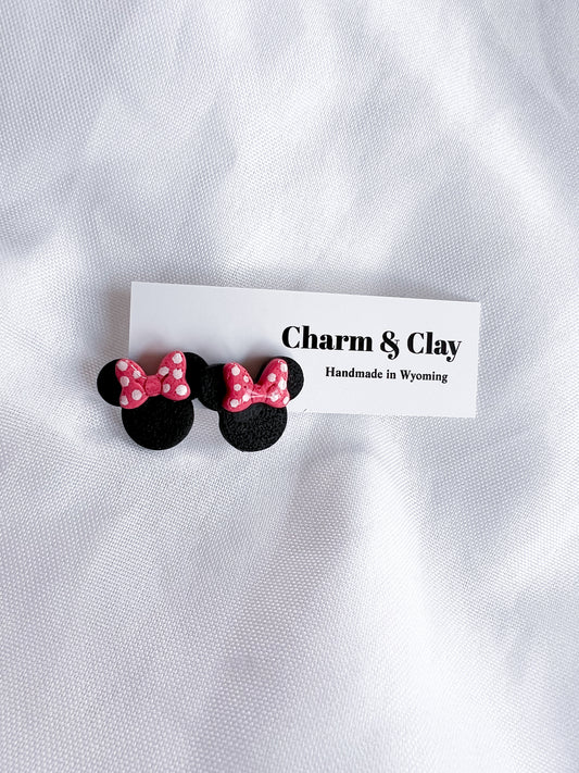 The Minnie mouse studs